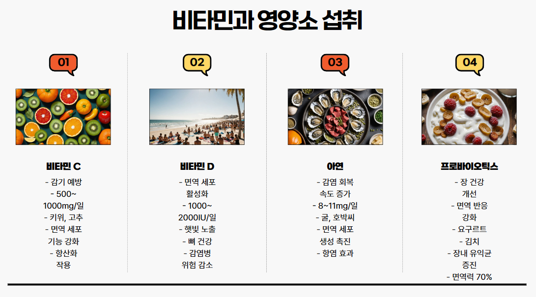 비타민과 영양소 섭취
