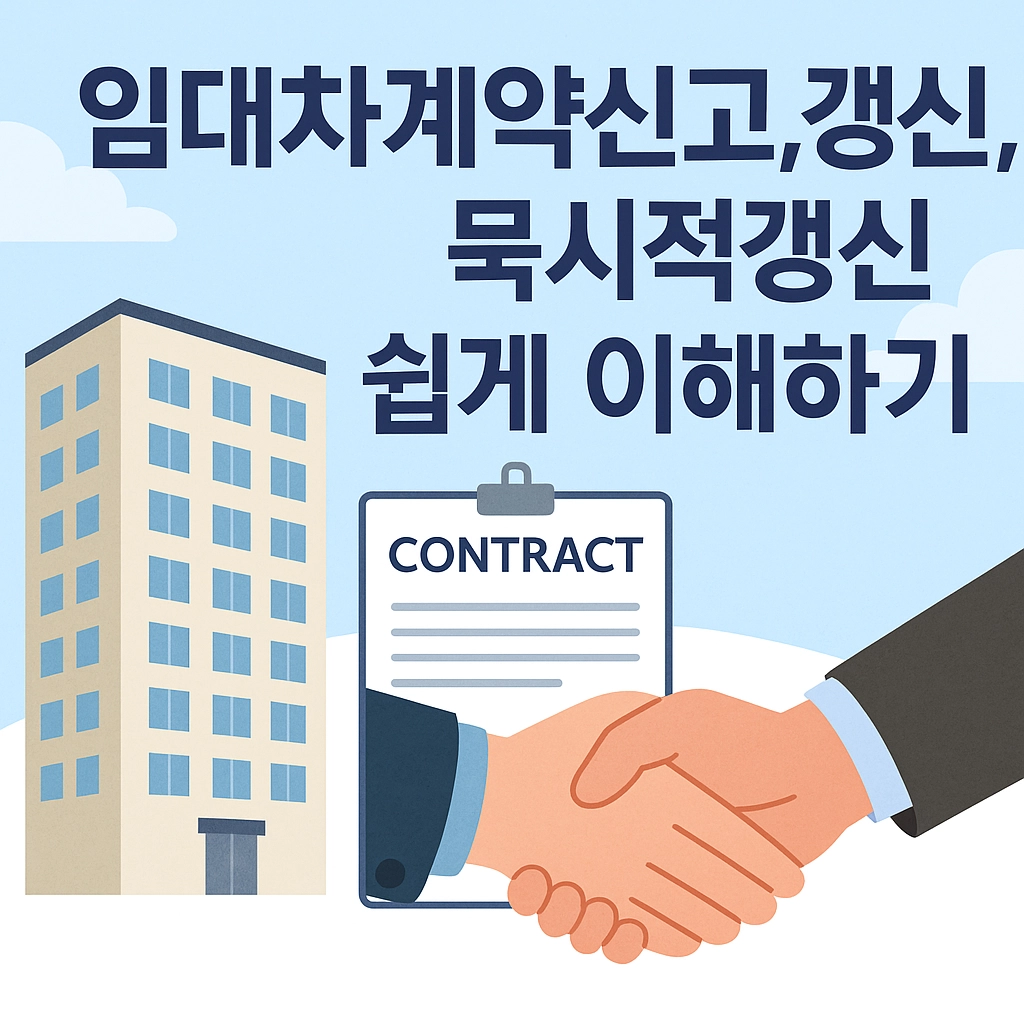 임대차계약신고 임대차계약갱신 묵시적갱신 쉽게 이해하기