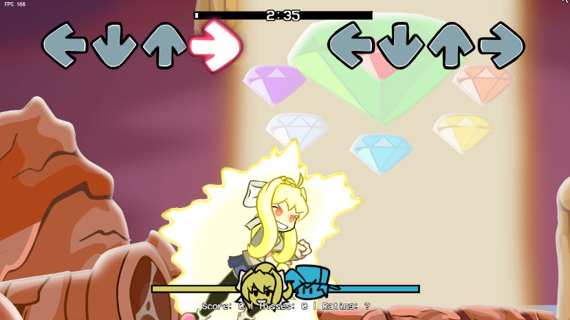 모니카가 부르는 카오스 모드 플레이화면2