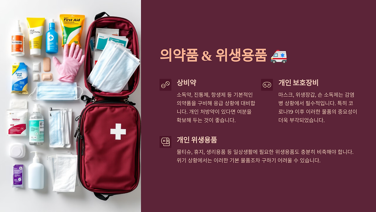 의약품과 위생용품