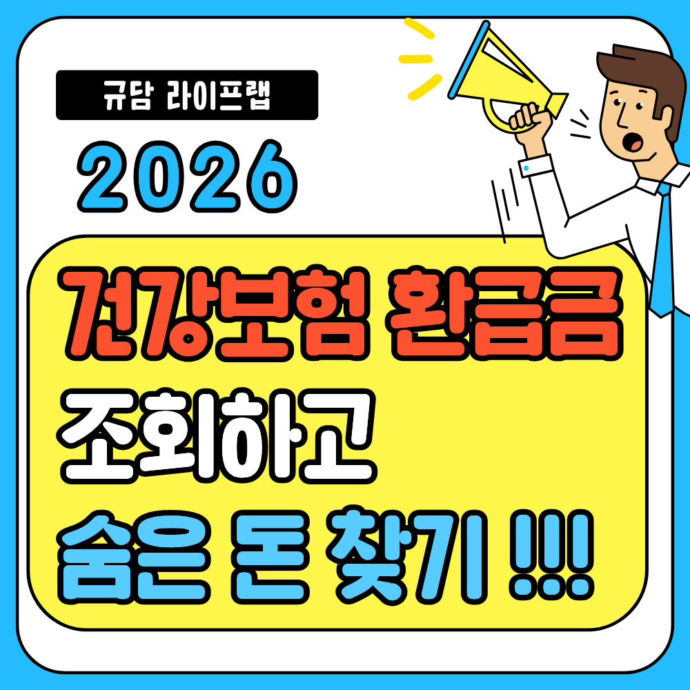 2026 건강보험 환급금 찾기