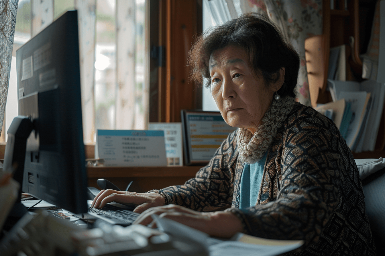 모니터를-보고-있는-여성