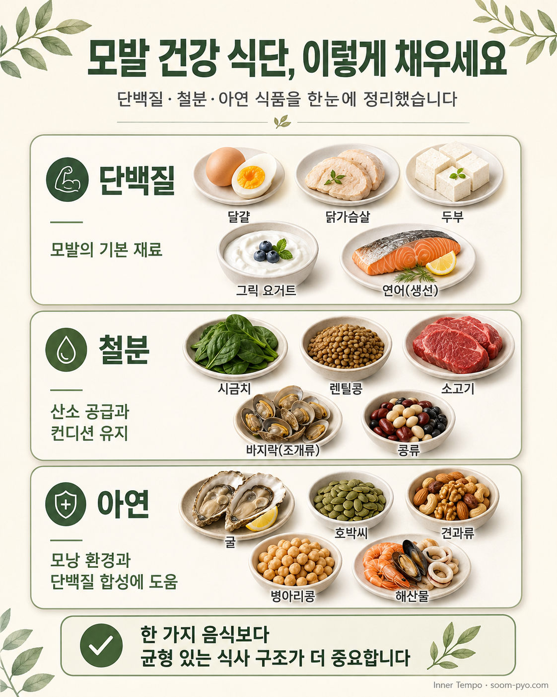 모발 건강을 위한 영양 가이드