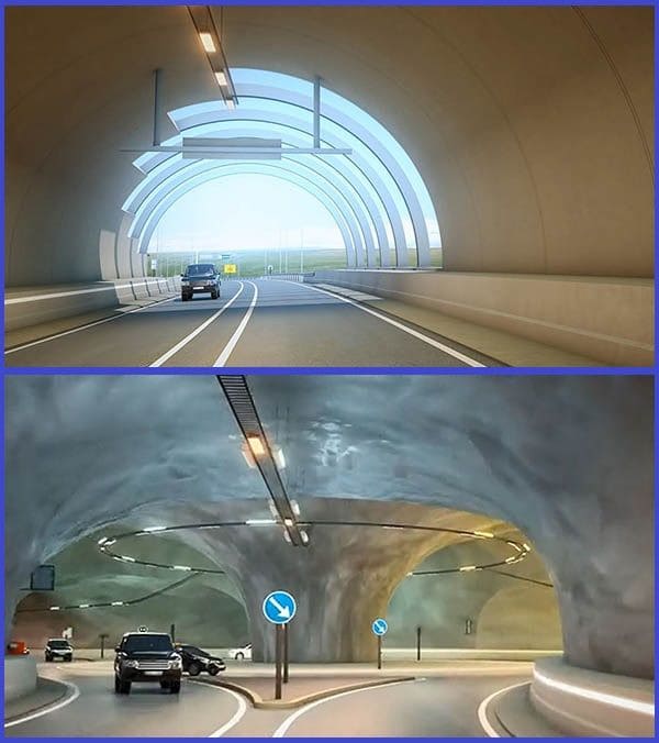 페로제도의 세계 최초의 해저터널 교차로 VIDEO: Faroe Islands: The World’s First Undersea Roundabout: