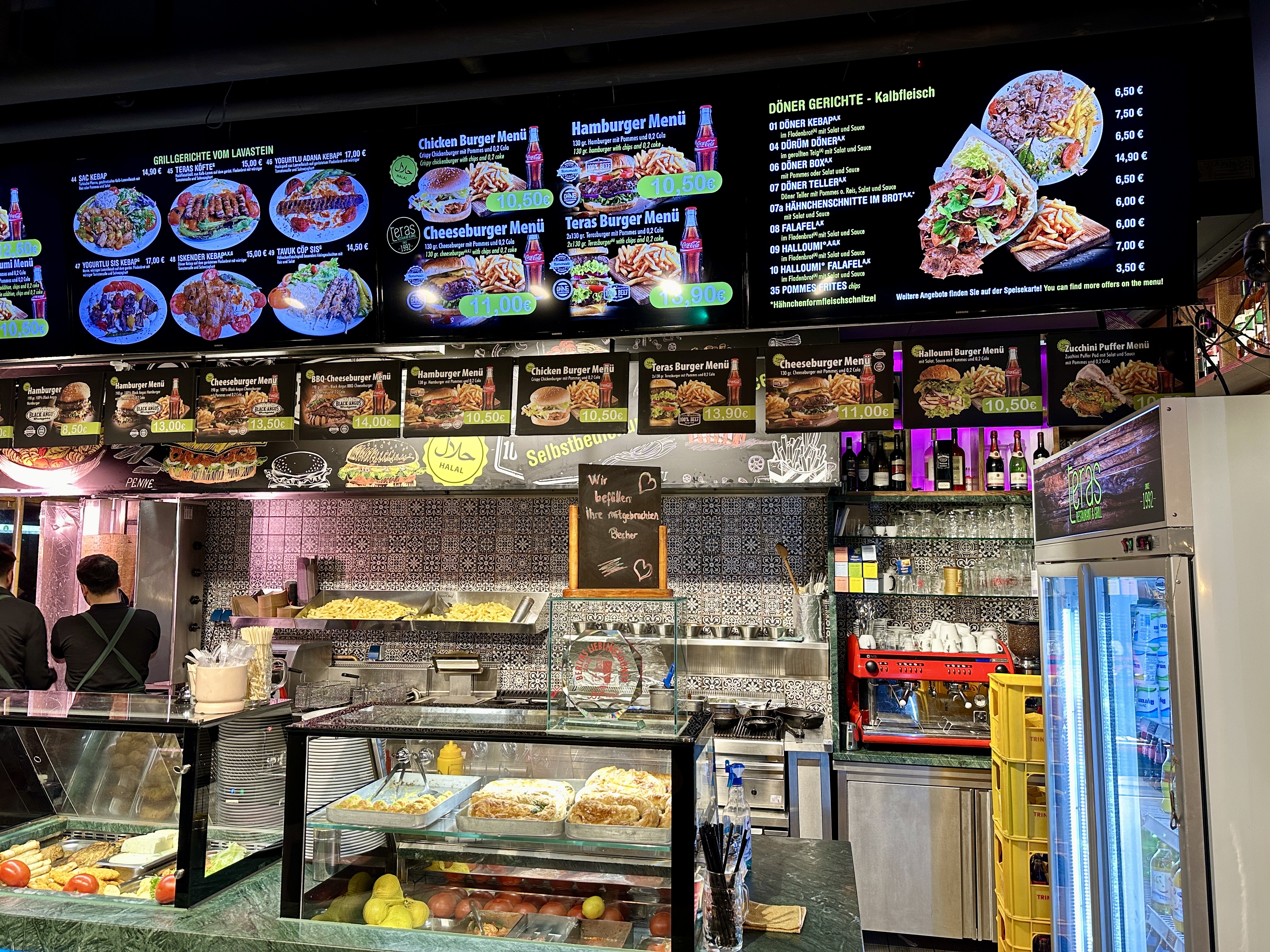 베를린 케밥 맛집 teras 메뉴