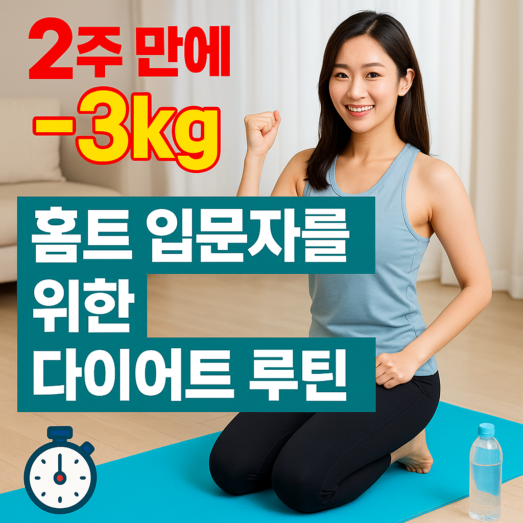 다이어튼 성공하는 홈트레이닝 루틴! 입문자 맞춤 2주 플랜 총정리