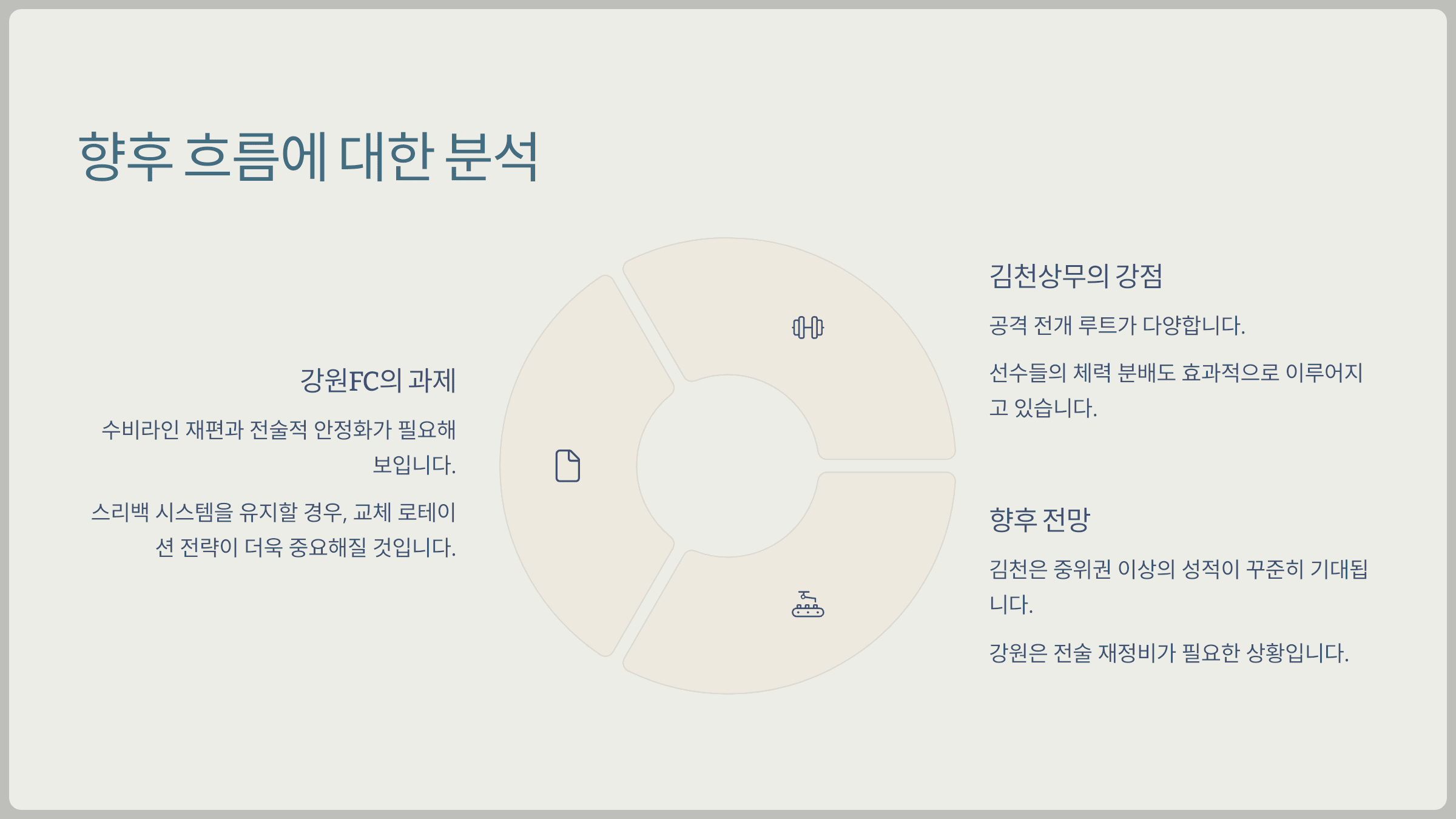 향후 흐름에 대한 분석
