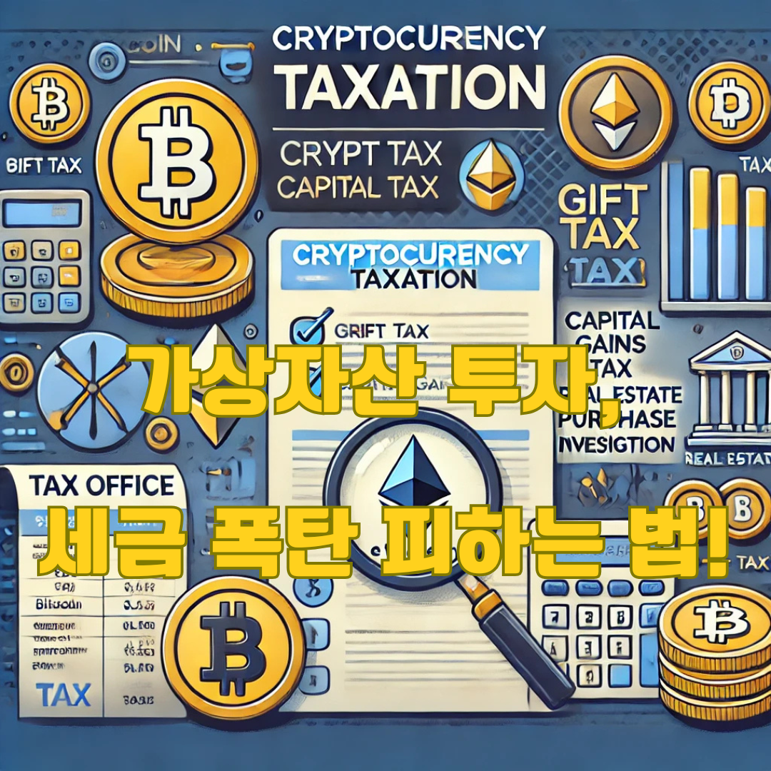 가상자산 투자자의 세금 폭탄? 증여세, 양도세, 종부세까지 철저 분석!