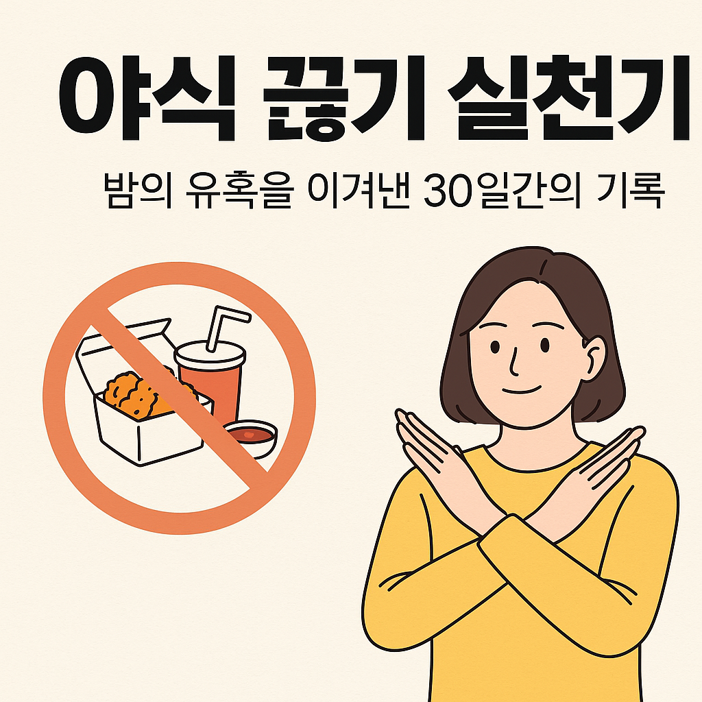 야식 끊기 실천기