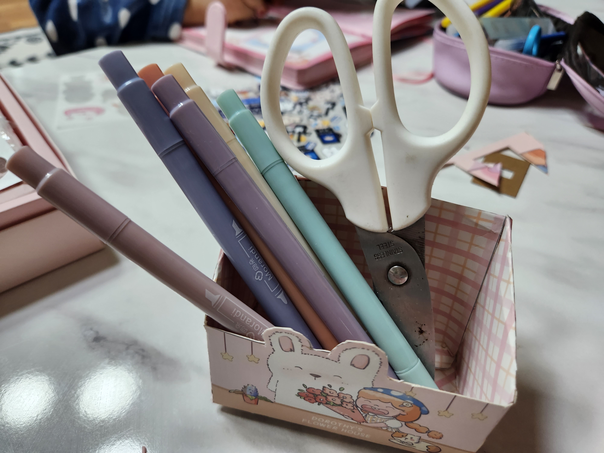 다이어리 꾸미기 세트 초등여아 선물 너무 좋아해요