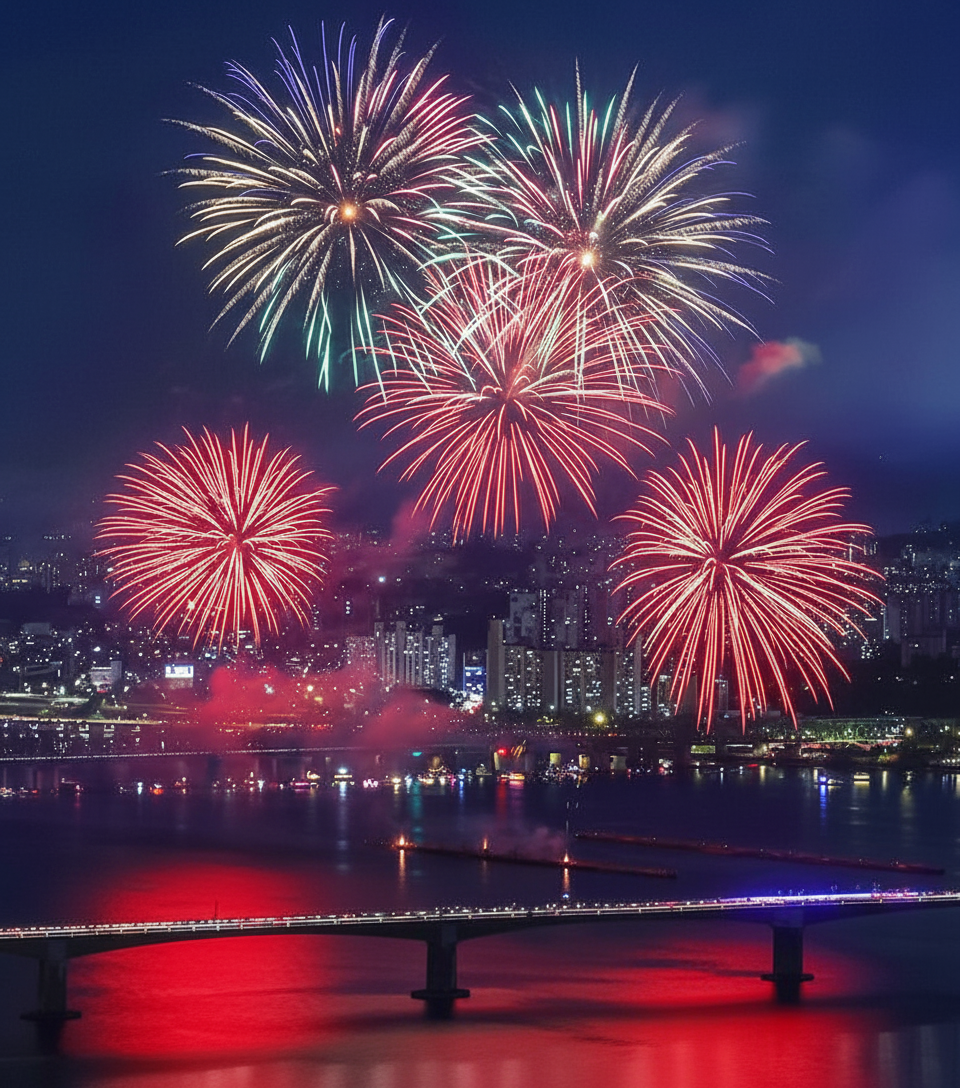 서울불꽃축제 ai 이미지