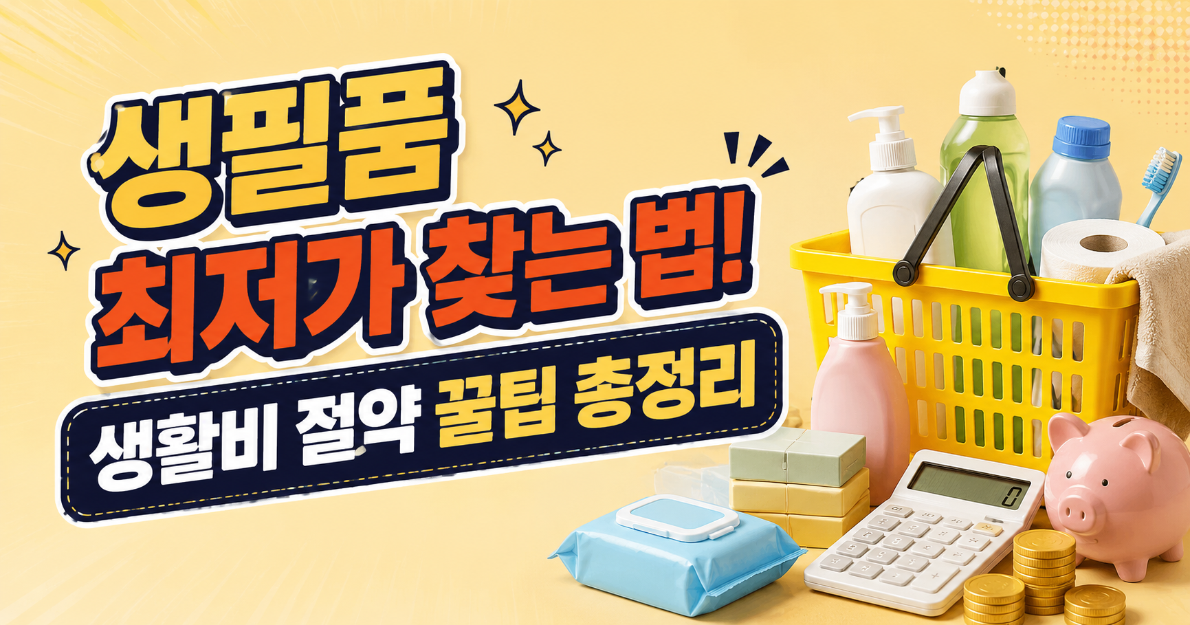 생필품 최저가 찾는 법