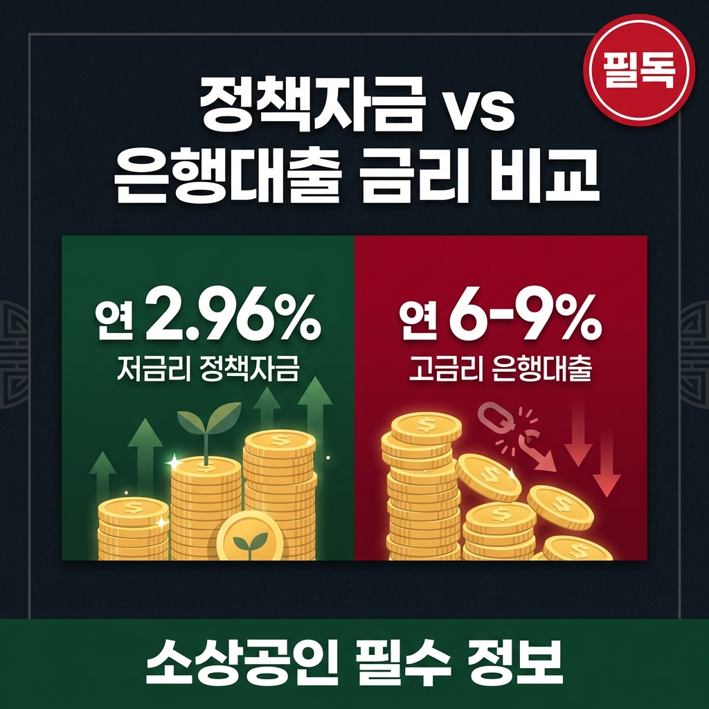 소상공인 정책자금 vs 은행 대출