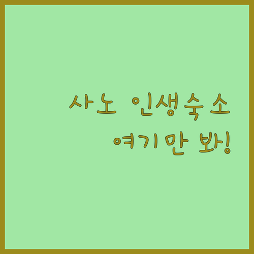일본 사노 오야마 인기 숙소 추천 온..