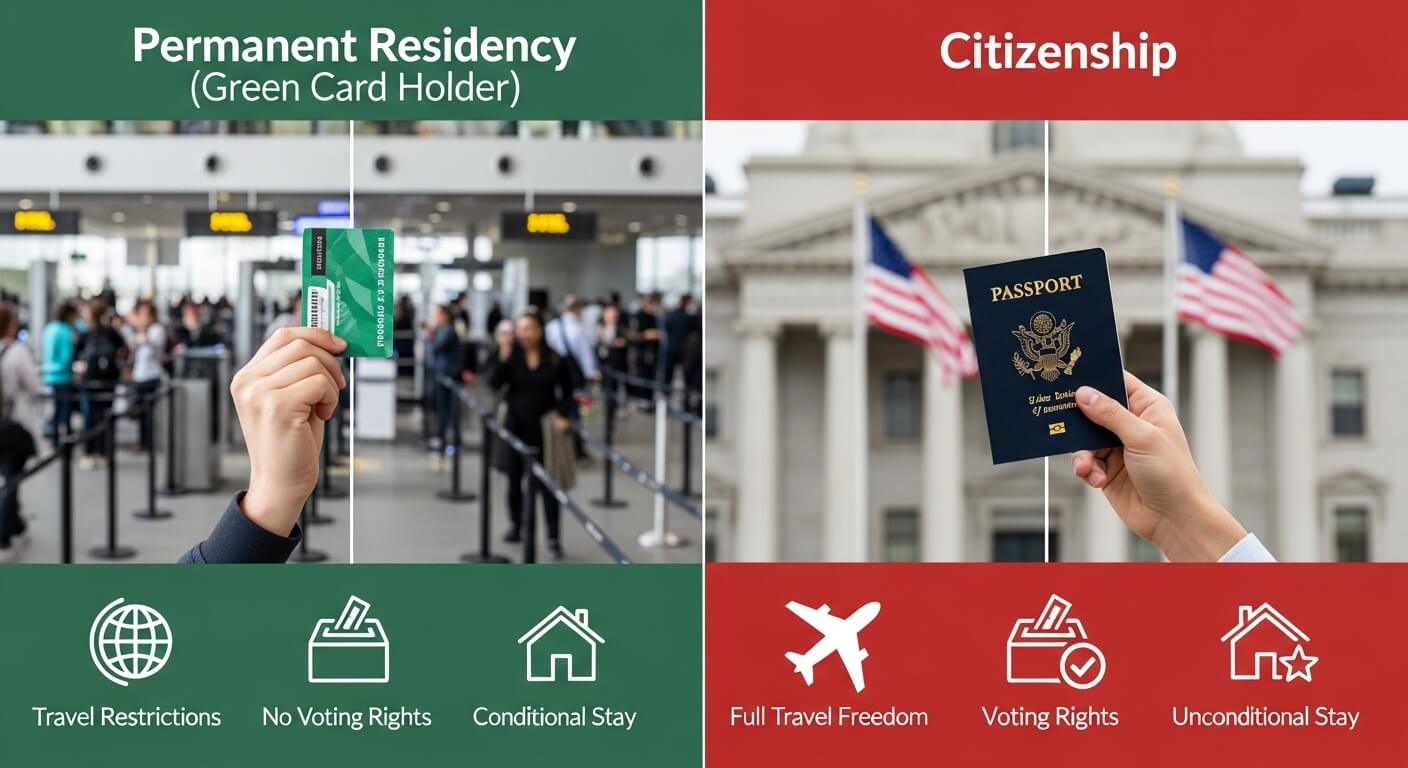 영주권과 시민권의 차이