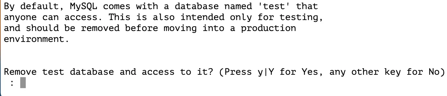 test database