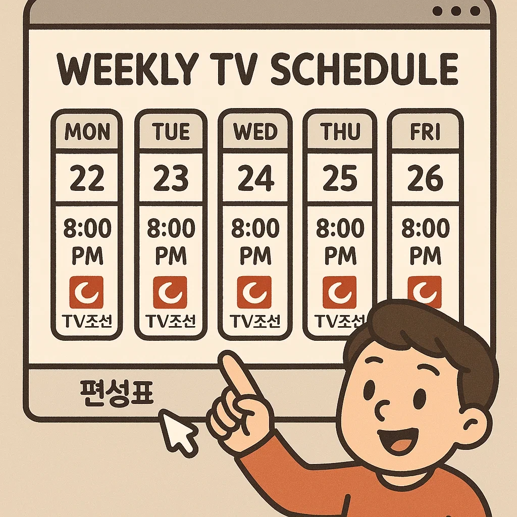 TV조선 온에어 편성표 확인하는 법