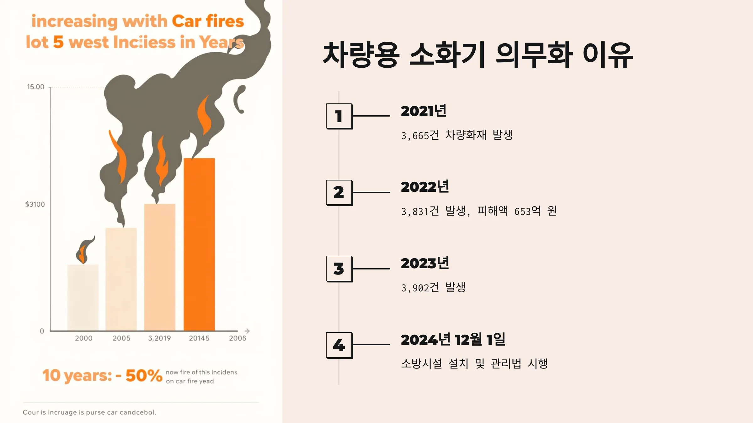 차량용 소화기 의무화, 소화기 설치위치, 소화기 설치 대상차량, 자동차겸용 소화기