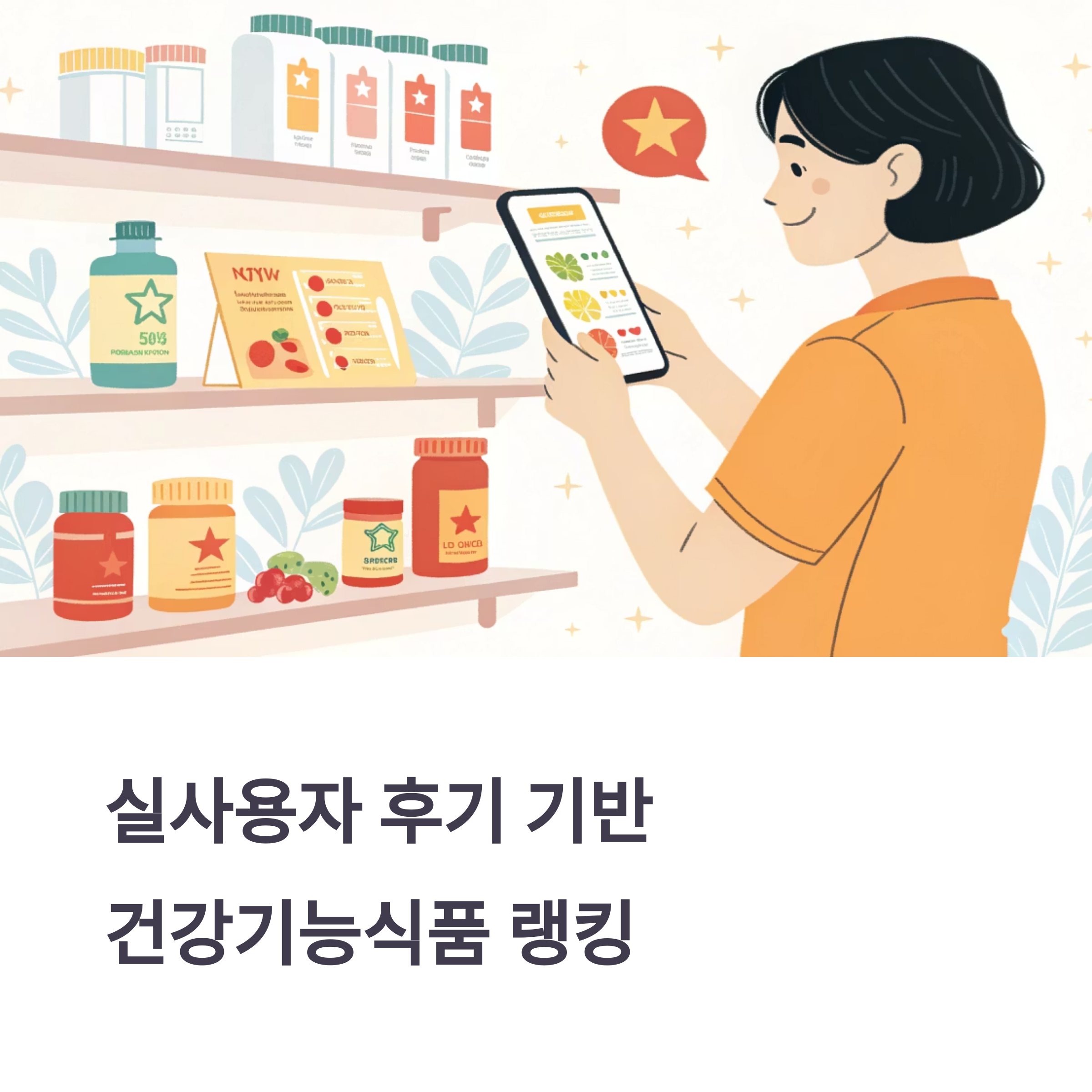 실사용자 후기 기반! 건강기능식품 TOP 랭킹