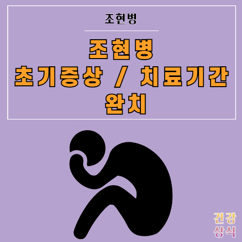 조현병 초기증상 치료기간 완치