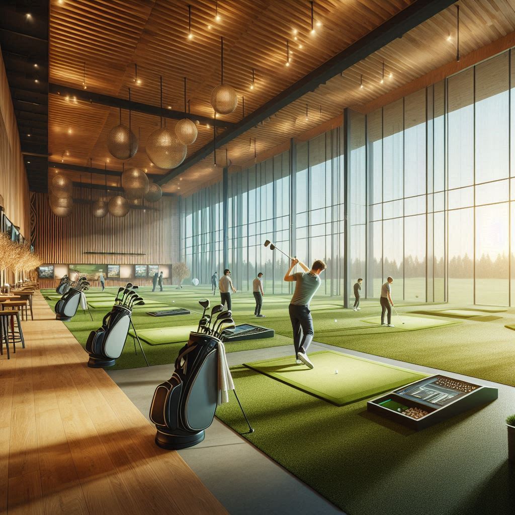 실내골프연습장 배경