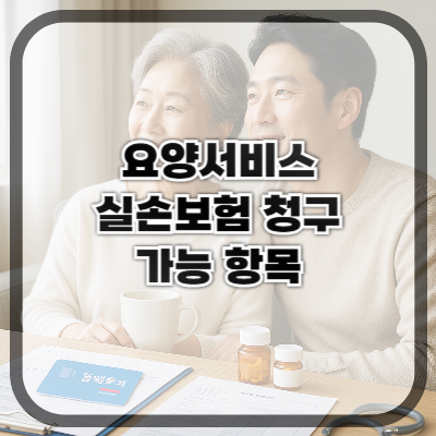 요양서비스 이용 시 실손보험 청구 가능한 항목 정리