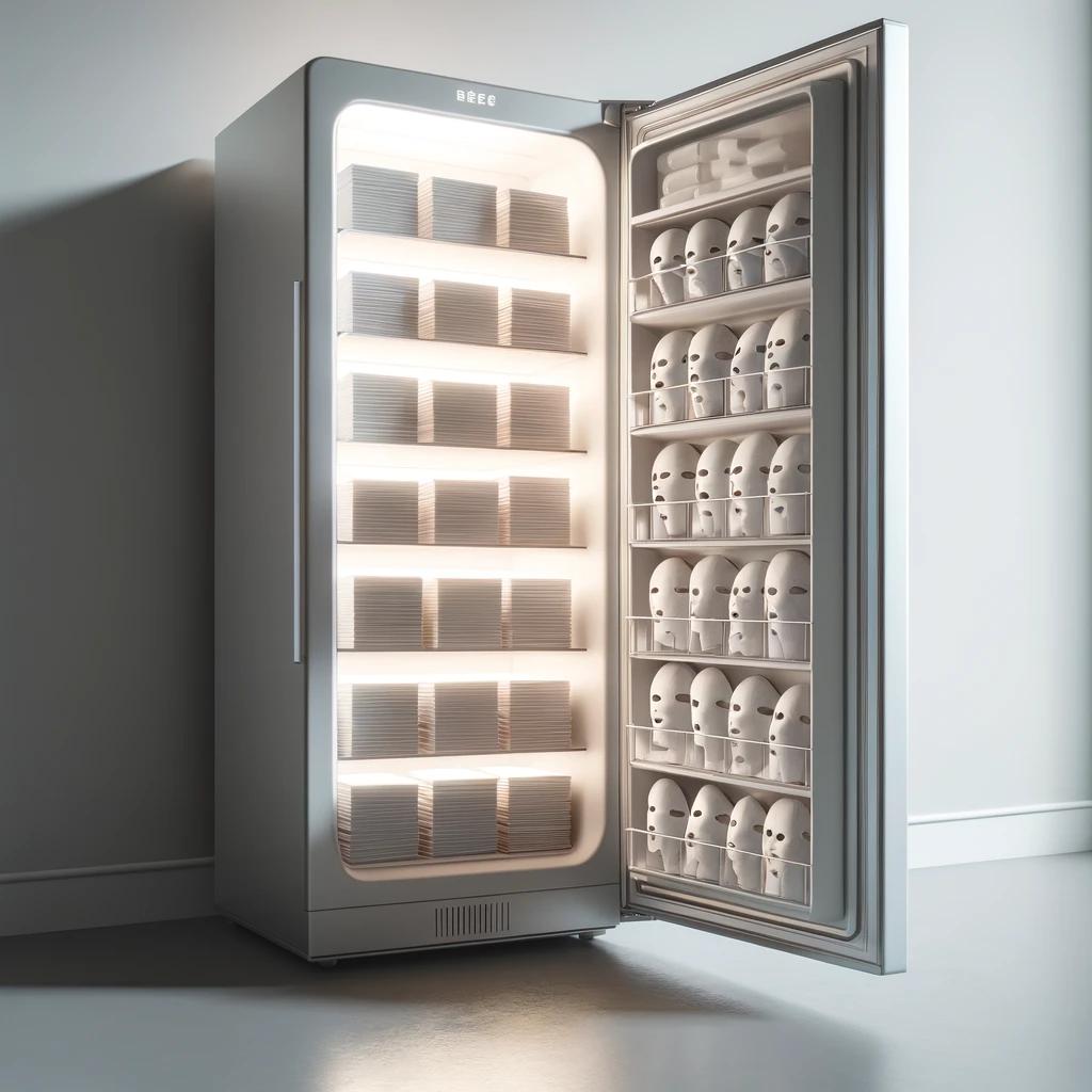 마스크팩 냉장고