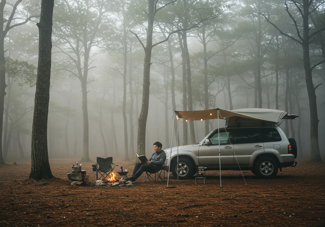 차박은 단순한 캠핑을 넘어서 감성과 힐링, 셀프 여행
