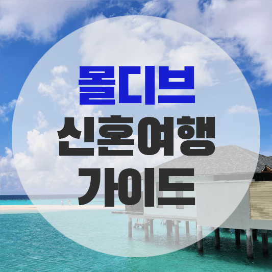 몰디브 신혼여행 가이드(리조트 선택, 준비사항)에 대한 그림