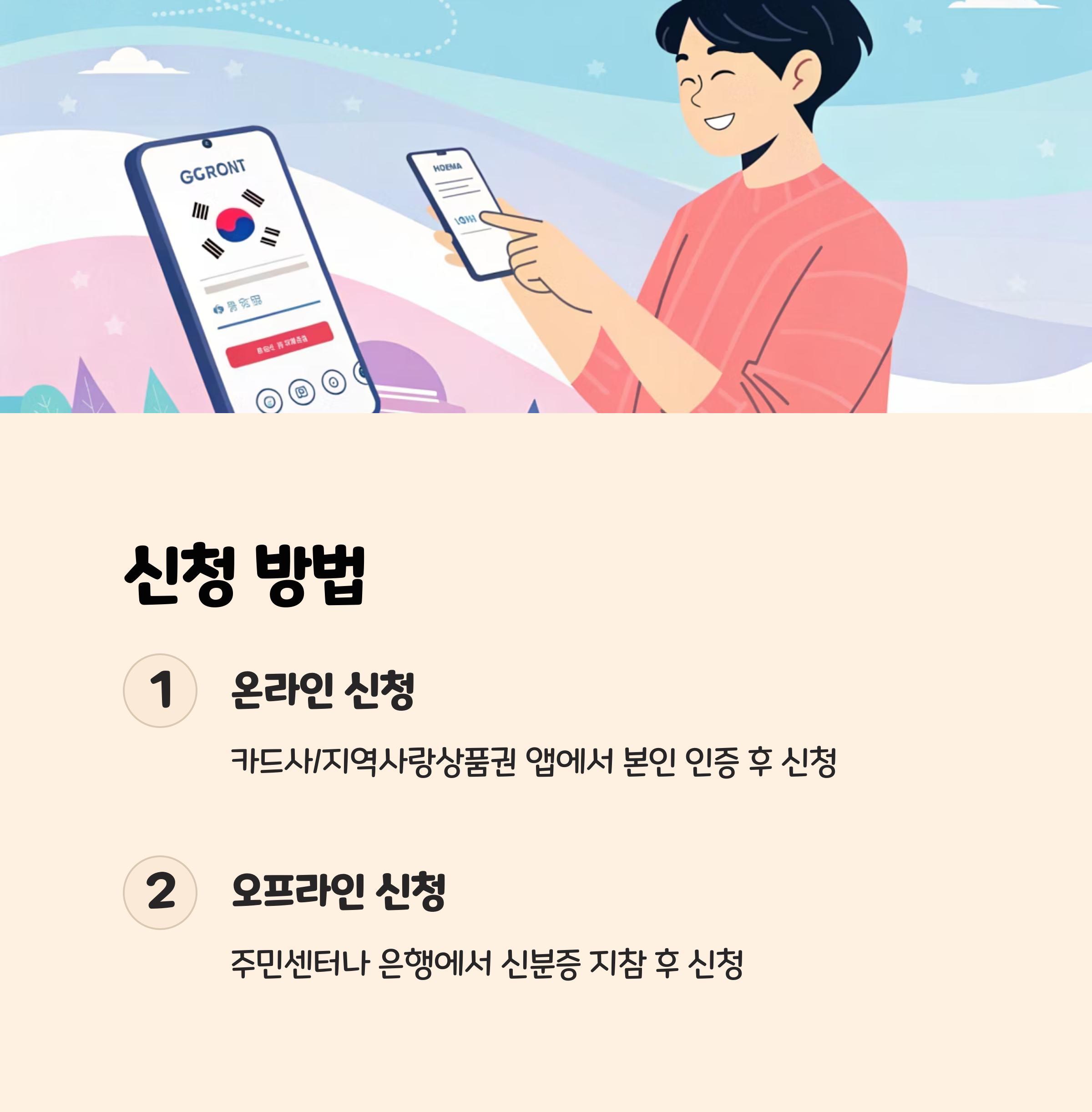 신청 방법과 지급 절차