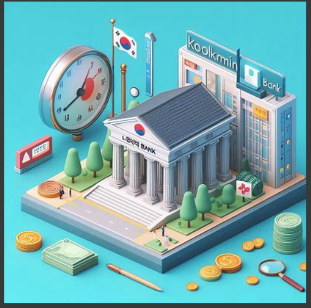 국민은행-전세자금대출-건물과-시계