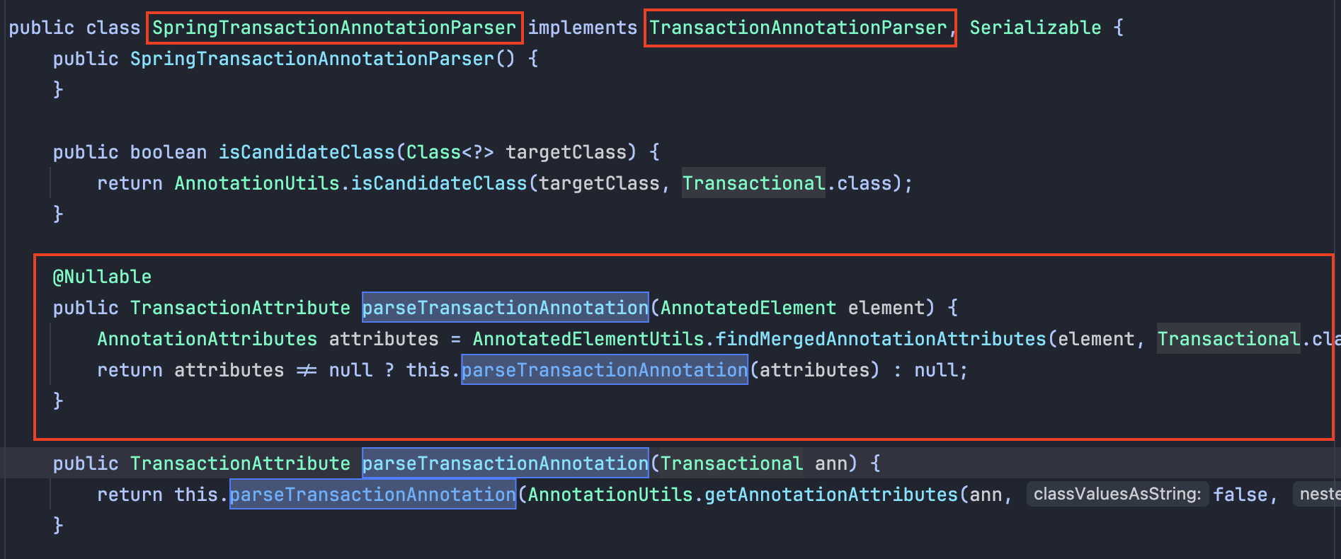 parseTransactionAnnotation 메서드