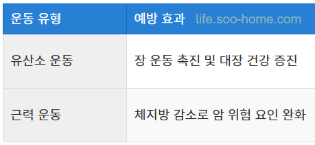 규칙적인 운동과 체중 관리
