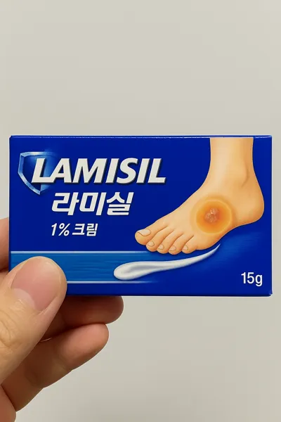 정품 라미실 무좀약 확인하는 방법