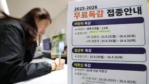 독감 예방 접종 대상자