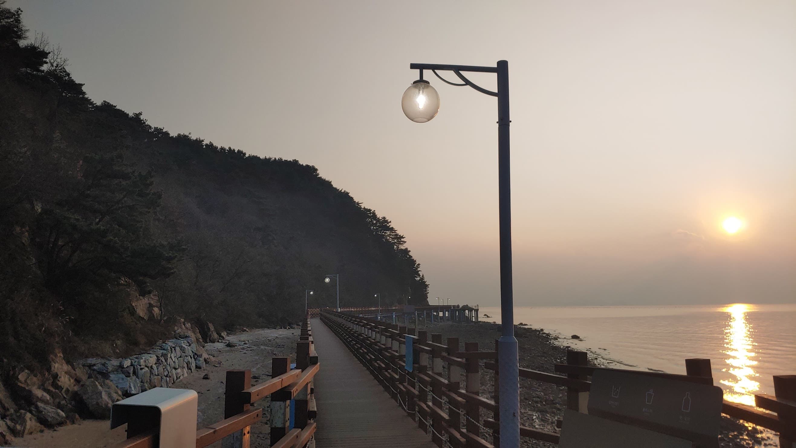 화성 제부도 겨울바다의 낙조