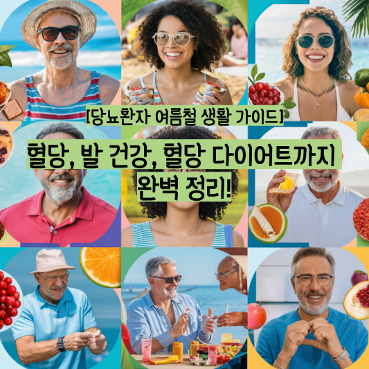 [당뇨환자 여름철 생활 가이드] 혈당, 발 건강, 혈당 다이어트까지 완벽 정리!