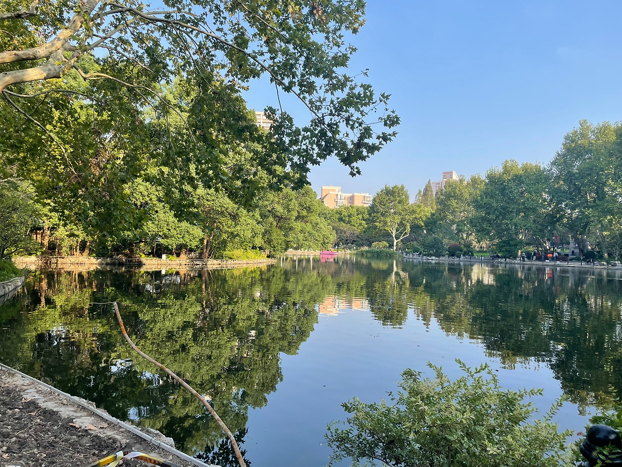 루쉰공원 연못사진