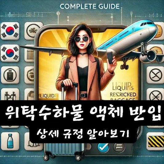 위탁수하물 액체 반입 규정
