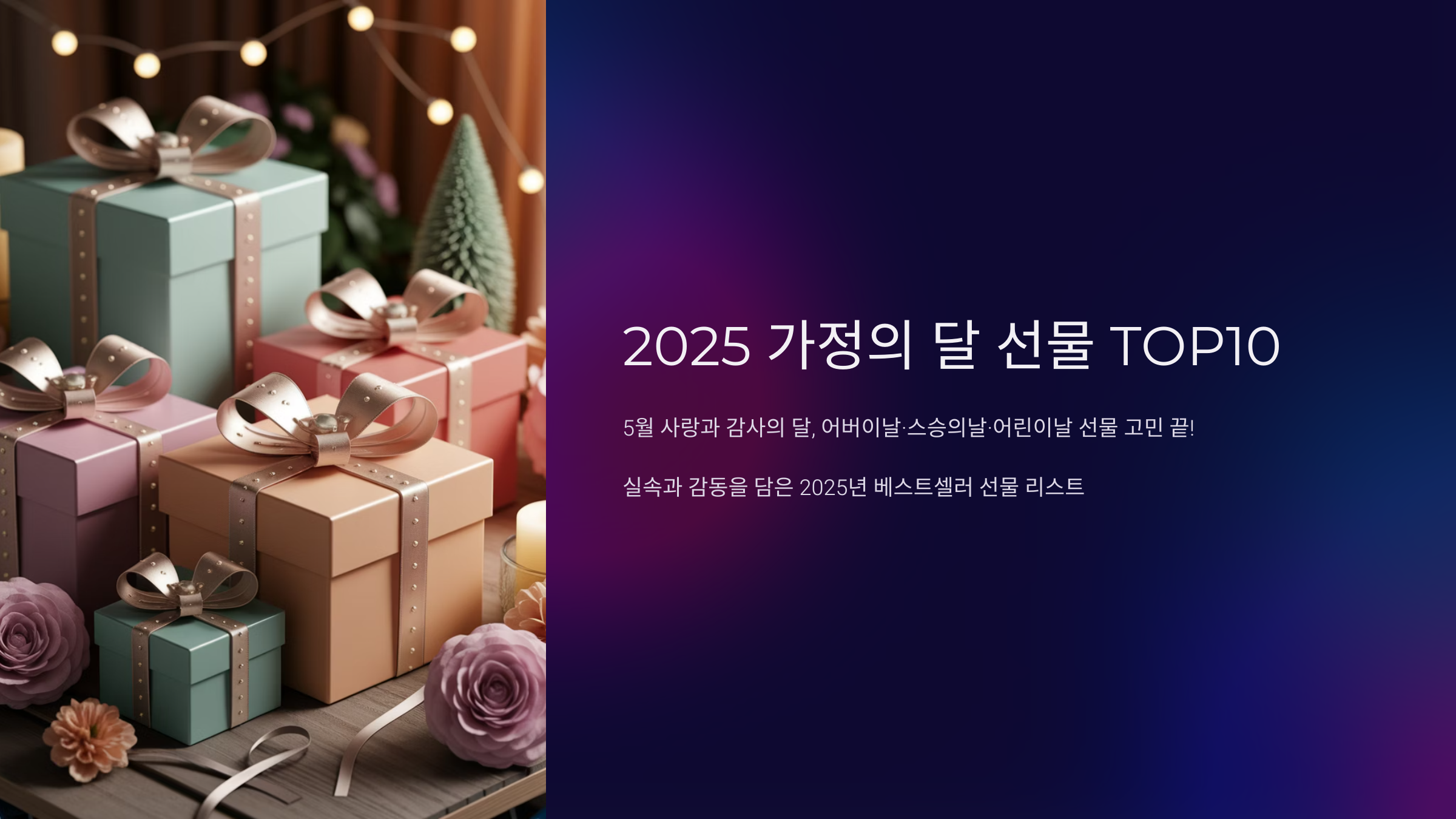 2025가정의달선물