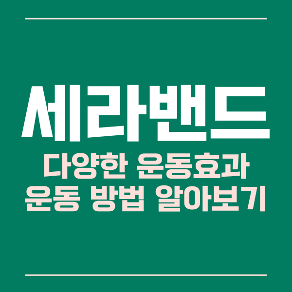 세라밴드운동