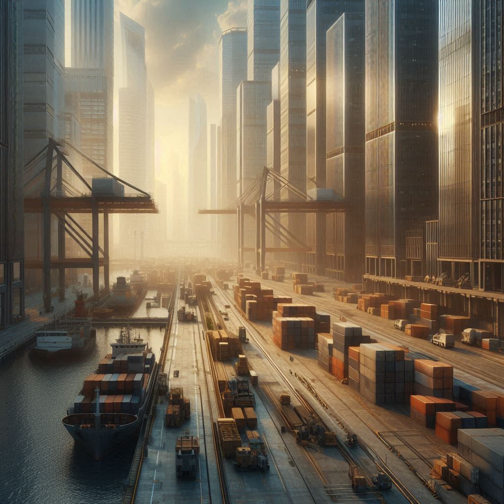 堆放库存资产的码头