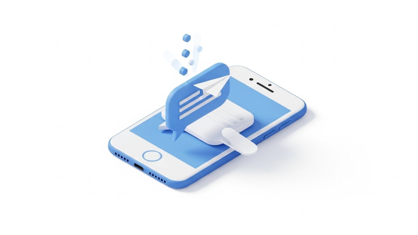 문자 메시지 전송 아이콘