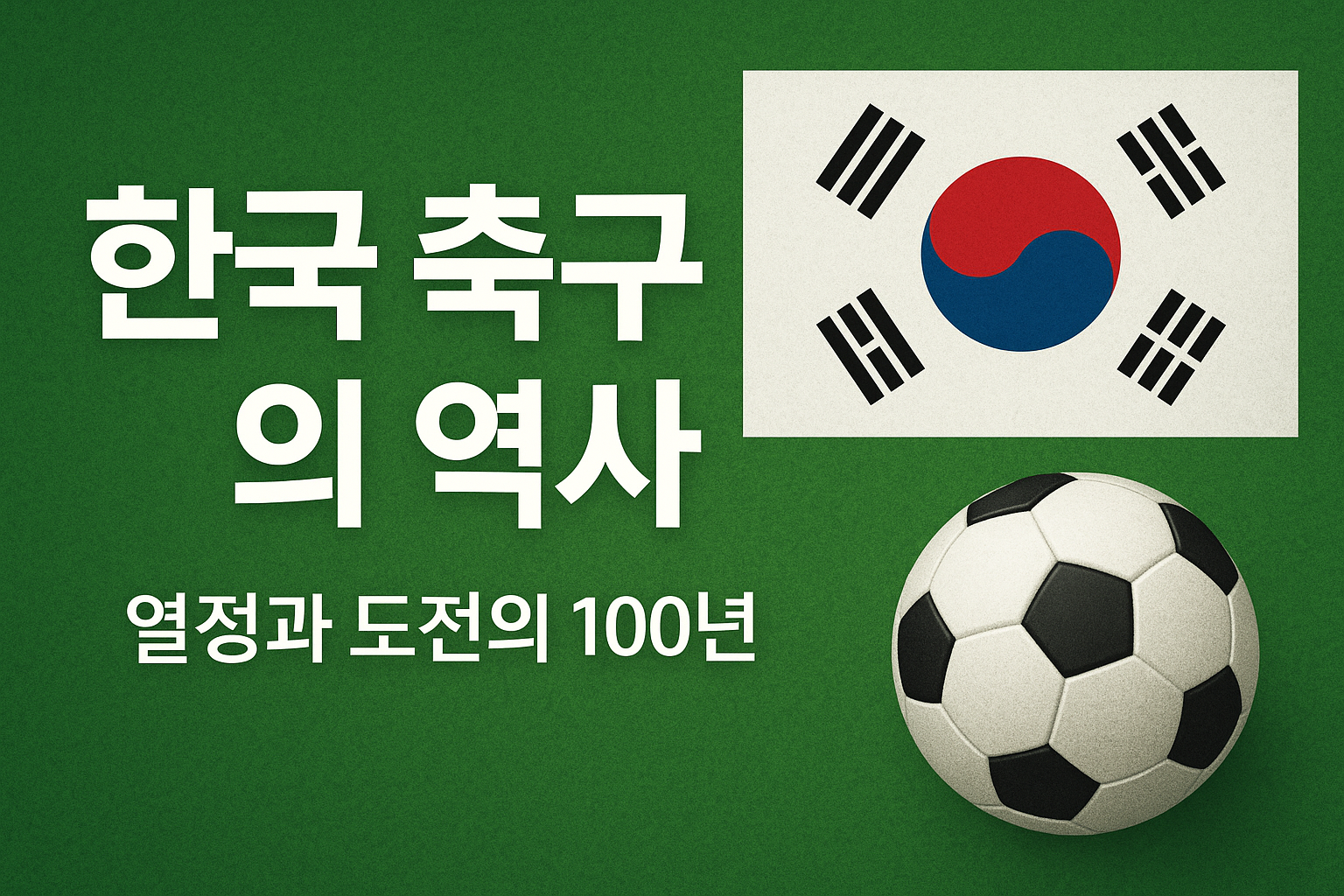 한국 축구의 역사: 열정과 도전의 100년