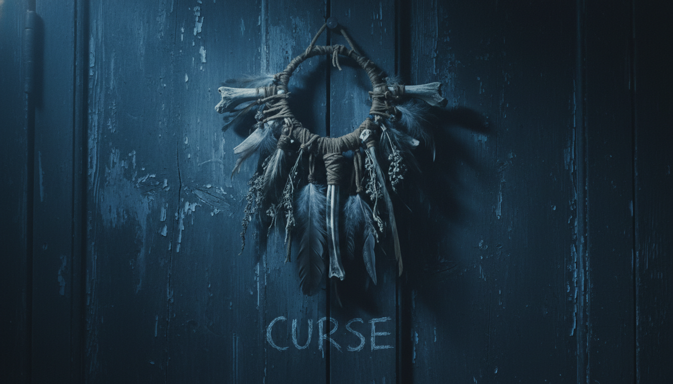 영화 살목지 결말 해석의 핵심 단서가 되는 낡은 부적과 스산한 나무 문