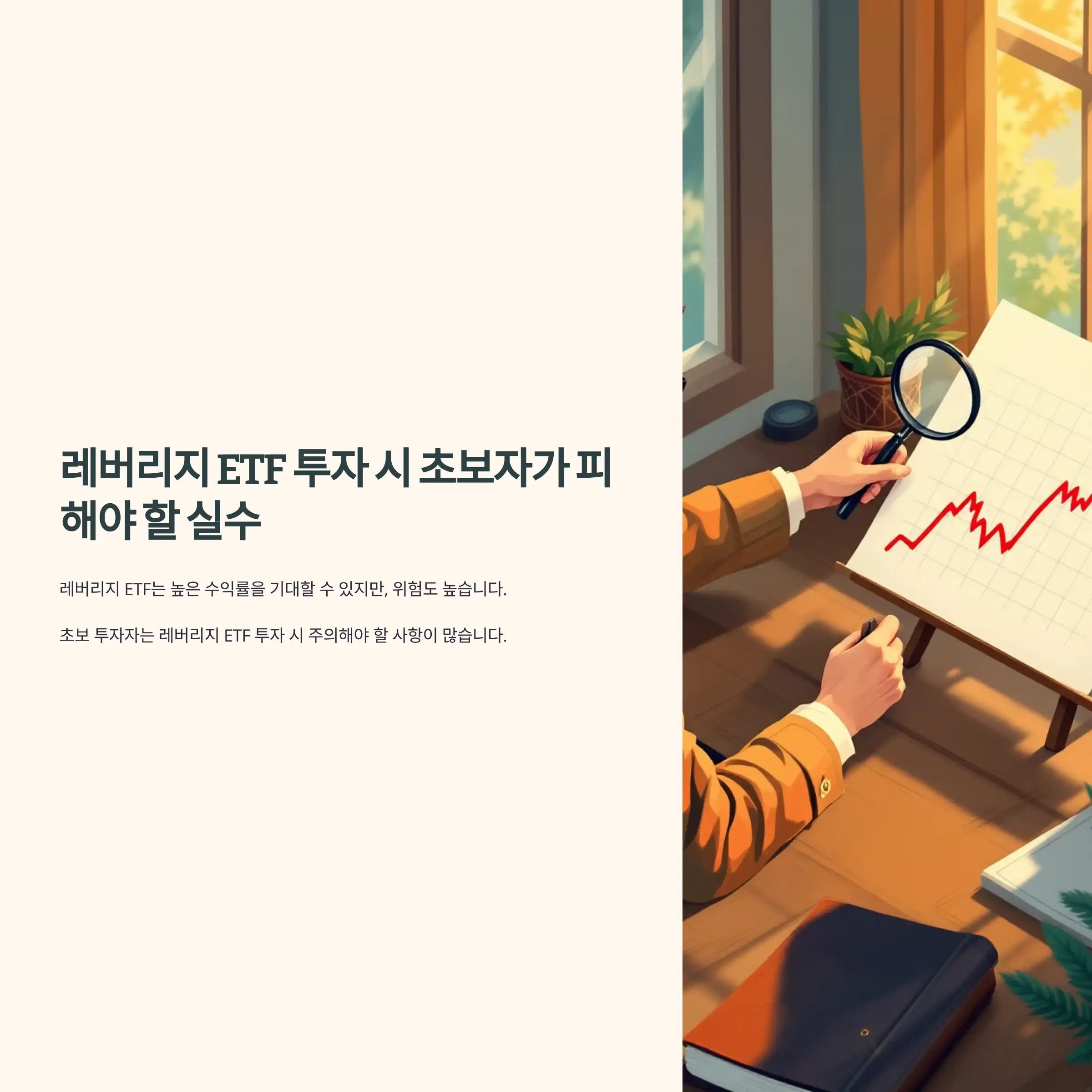 레버리지 ETF 투자 시 초보자가 피해야 할 실수