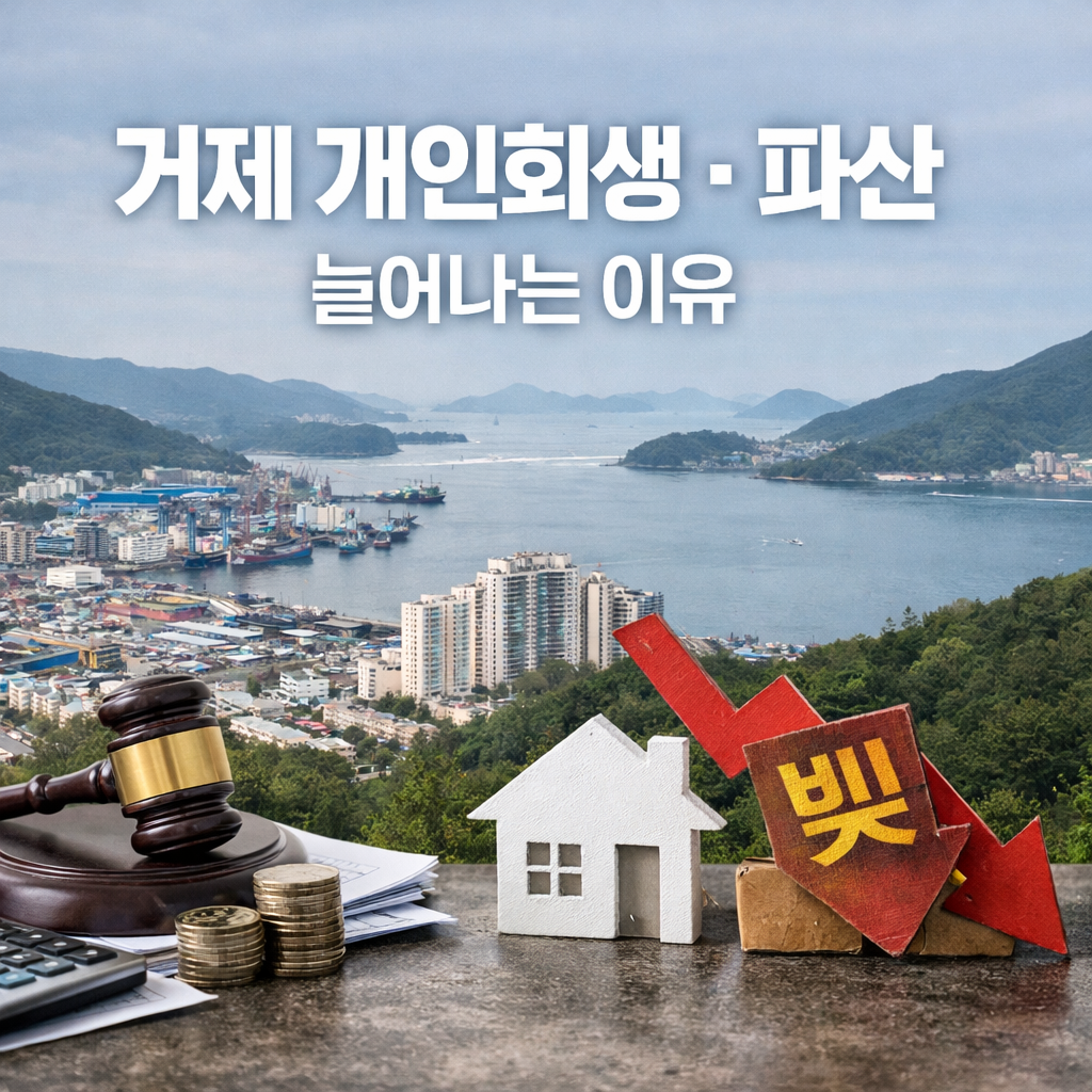 거제에서 늘어나는 개인 회생 파산 신청, 지역별로 다른 이유를 짚어봅니다