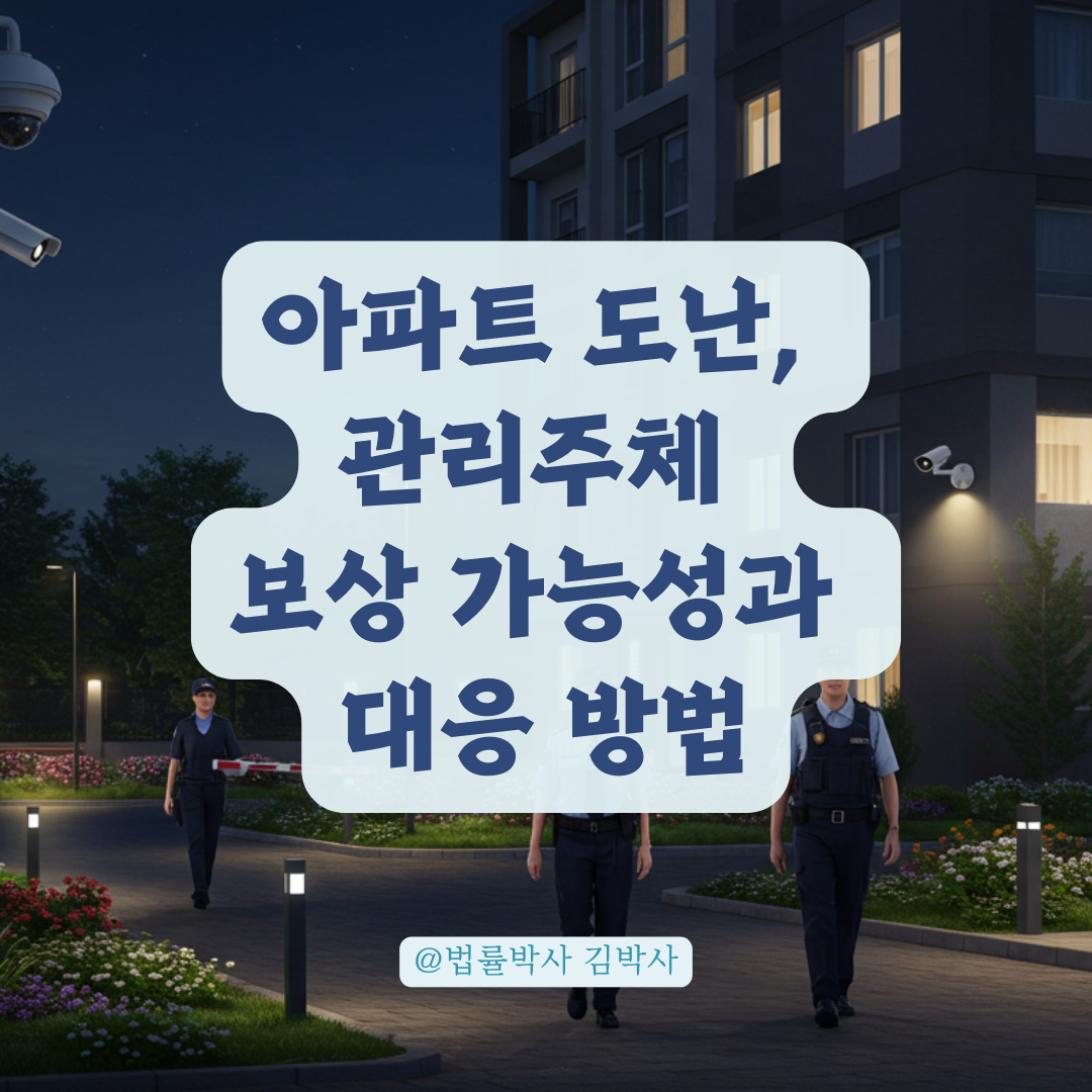 아파트 시설물 도난, 관리주체에 보상 요구 가능할까?