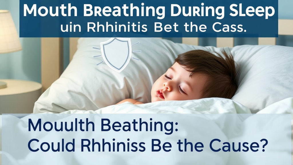 수면 중 입호흡, 아이 면역력 무너진다