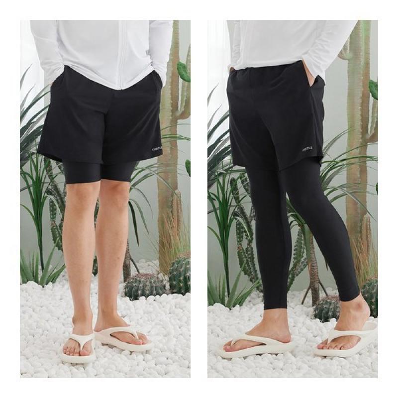 몰 카미엘 자넷 남자 스판팬츠 워터레깅스 반바지 일체형 5부 9부 팬츠 보드숏